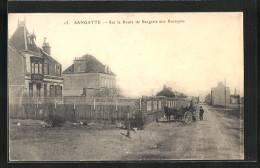 CPA Sangatte, Sur La Route De Sangatte Aux Baraques - Sangatte
