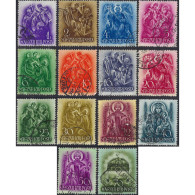 1938, Hungary, 1f-70f, Michel #551-#564, Raster Grid, Wmk, P12, Used - Gebraucht