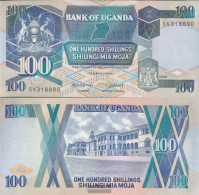 Uganda Pick-number: 31b Uncirculated 1988 100 Shillings - Uganda