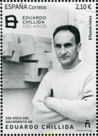 726347 MNH ESPAÑA 2024 EFEMÉRIDES. 100 AÑOS DEL NACIMIENTO DE EDUARDO CHILLIDA. - Neufs