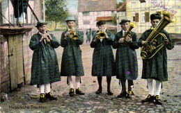 CPA Hessische Trachten Cuivres Folklore Trompette Cor Flute - Music
