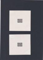 Taxe 2 Feuillets Ou Parties De Feuillets Avec Cachet à Sec  10.4 Cm X 10.1 Cm ? - Autres & Non Classés