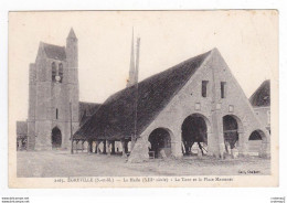 77 EGREVILLE Vers Lorrez Le Bocage N°2165 La Halle Du XIIème La Tour Et La Place Massenet Coll Chabert VOIR DOS - Lorrez Le Bocage Preaux