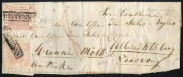 Cover 1858/1860, Tre Lettere Per Trieste (due) E Loosdorf, La Prima Da Andria Per Bari E Molfetta Affrancata Con 2 Gr. I - Naples
