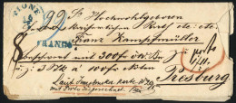 Cover Tione 1866, Wertbrief (Geldsendung) Mit Portozurechnung Vom 16.5. Nach Pressburg - Other & Unclassified