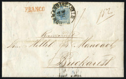 Cover 1851, Rekommandierter Brief (komplett) Vom 19.8.1851 Von Wien Nach Bukarest, Frankiert Mit 9 Kr. Blau HP Type I, A - Other & Unclassified