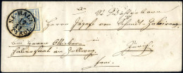Cover 1857, Brief Vom 12.11.1857 Von Hall In Tirol Nach Zürich, Frankiert Für Die 3. Entfernungszone Mit 9 Kr. MP, Type  - Other & Unclassified