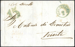 Cover 1861, Brief Vom 19.3.1861 Von Alexandrien Mit Der Direkten Schiffverbindung Des Lloyd Nach Triest (Leitvermerk "Co - Other & Unclassified