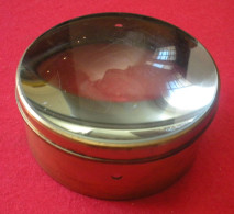 Grande Loupe De Marine à Double Lentille Corps En Laiton Diamètre 11.5 Cm Haut 5 Cm Poids 945 Grammes - Tecnología & Instrumentos