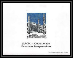 Andorre (Andorra) N°430 Europa 1993 Tableau (Painting) DUBON Bloc Gommé Non Dentelé ** MNH Imperf Deluxe Proof - Blocks & Kleinbögen