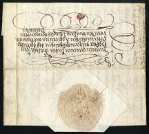 Cover 1600, Vierzeiliger Schnörkelbrief Der Hofkanzlei Des Kaisers Rudolf II (von 1575-1612 Kaiser Des Römischen Reiches - ...-1850 Vorphilatelie