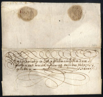 Cover 1654, Schnörkelbrief Aus Wien Am 9. 9bris. An Probsten Zu Pernegg, Zwei Seiten Text, Zwei Trockensiegel Der Prälat - ...-1850 Vorphilatelie