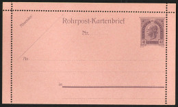 Cover 1905 40 He. Gs.-Rohrpostkarte, Probedruck, Nicht Gelistet - Autres & Non Classés