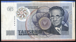1000 Schilling Ersatzbanknote Typ Schrödinger, 1.3.1982, Nicht Verausgabt, Fast Kassenfrisch, Sehr Selten - Austria