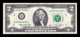 Estados Unidos United States 2 Dollars 1976 Pick 461 B - New York NY Mbc Vf - Non Classificati