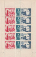 Feuille Entière Monaco Triptyque Nos 25/27. 5 Triptyques Sur La Feuille. - Neufs