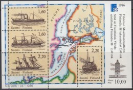 FINNLAND  Block 2, Postfrisch **, Internationale Briefmarkenausstellung FINLANDIA ’88 1986, Postschiffe - Blocks & Sheetlets