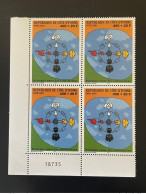 Côte D'Ivoire Ivory Coast 2001 Mi. 1282 Block Of 4 NUMBER Joint Issue Dialogue Among Civilizations Civilisations - Emissions Communes
