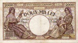 ROMANIA 2000 LEI - 18 NOEMVRIE 1941  P-53a.1 - Romania