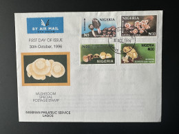 Nigeria 1996 Mi. 671 - 674 FDC 1er Jour Champignons Mushrooms Pilze Funghi - Nigeria (1961-...)