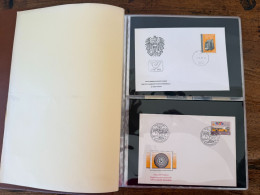 ALBUM Lettres, FDC, Cartes Postales. Livré Avec 48 Feuillets Mobiles.(4 Cases) - Alben, Binder & Blätter