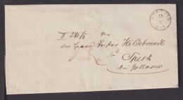 Altdeutschland Preussen Stettin Pommern Kompl. Falt Brief Nach Gollnow 1844 - Autres & Non Classés