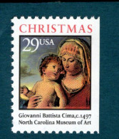 234990443 1993  SCOTT 2790 (XX) - POSTFRIS MINT NEVER HINGED - CHRISTMAS - MADONNA AND CHILD - BOOKLET STAMP RIGHT IMPF - Ongebruikt