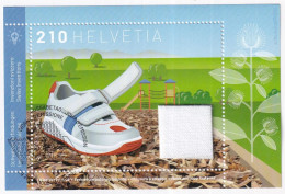 MiNr. 2867 (Block 99) Schweiz 2023, 7. Sept. Blockausgabe: Schweizer Erfindungen – Klettverschluss - ETSS - Blocs & Feuillets