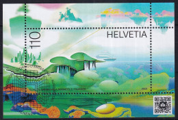 MiNr. 2868 (Block 100) Schweiz       2023, 7. Sept. Blockausgabe: Metascape - ETSS - Blocs & Feuillets