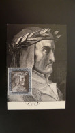 Carte Maximum Card Portrait De Dante Alighieri (gravure De Gustave Doré) San Marino 1965 - Engravings