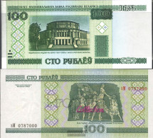 Weißrussland Pick-number: 26a Uncirculated 2000 100 Rublei - Belarus