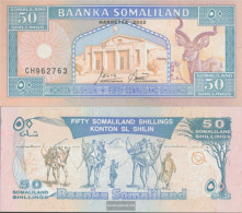 Somaliland Pick-number: 7d Uncirculated 2002 50 Shillings - Somalia