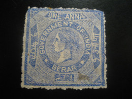 1 Anna Berar Tax INDIA British Colonies Revenue Postage Due Official Fiscal - Autres & Non Classés