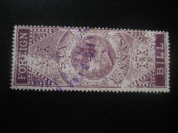 6 Annas Foreign Bill Slight Fault Tax INDIA British Colonies Revenue Postage Due Official Fiscal - Autres & Non Classés