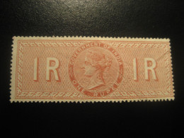 1 R Tax INDIA British Colonies Revenue Postage Due Official Fiscal - Autres & Non Classés