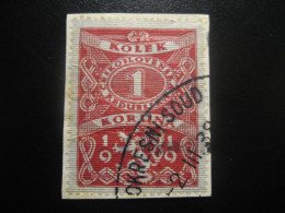 1 Koruna 1919 Kolek On Piece Tax CZECHOSLOVAKIA Revenue Postage Due Official Fiscal - Portomarken