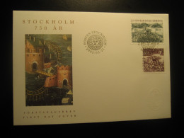 STOCKHOLM 2002 750 Years History FDC Cancel Cover SWEDEN - Briefe U. Dokumente