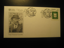 A GUARDA 2012 C. Troncoso Monte Santa Tecla Centetnary Tu Sello Private Stamp Cancel Cover SPAIN - Covers & Documents