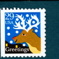 319408205 1993 SCOTT 2797 POSTFRIS MINT NEVER HINGED EINWANDFREI (XX) -  CHRISTMAS RED NOSED REINDEER LEFT IMPERF - Ongebruikt