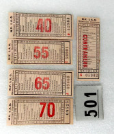 6 X Nahverkehr Fahrkarten – Niederlande - Deutschland  1960er (?) - Europe