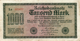GERMANY -  1000 MARK 1922 -   Wor:P-76h.2.MK.2, Ros:R-75f.MK.2  Filigran - Vielecke - Raro - 1000 Mark