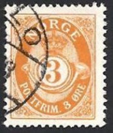 Norwegen, 1893, Mi.-Nr. 54A, Gestempelt - Gebruikt