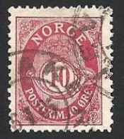 Norwegen, 1893, Mi.-Nr. 56A, Gestempelt - Gebruikt