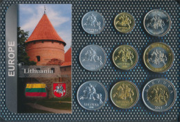 Litauen Stgl./unzirkuliert Kursmünzen Stgl./unzirkuliert Ab 1991 1 Centai Bis 5 Litai (10678368 - Lituania