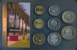 Marokko 2002 Stgl./unzirkuliert Kursmünzen 2002 5 Santimat Bis 10 Dirhams (10678483 - Maroc