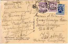 ✉ 1934, Belgium, Picture Postcard Franked At 50c, Sent From Namur May 5, 1934 To Jadotville / Belgian Congo Where It Arr - Altri & Non Classificati