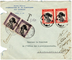 ✉ 1945, Belgian Congo, Envelope Franked With Horizontal Pair Of 1,25fr Palms 1942 Issue, Sent From Boma June 10, 1945 To - Altri & Non Classificati