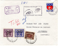 ✉ 1967, France, Airmail Envelope Franked At 30c, Sent From Paris November 16, 1967 To Bujumbura / Burundi, With Handwrit - Autres & Non Classés