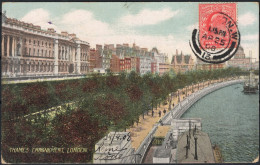 ✉ 1908, Great Britain, Picture Postcard, Franked (on View Side) With One Penny KEVII (Y&T 107), Sent Form London April 2 - Altri & Non Classificati
