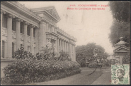 ✉ 1910, Cochinchine - Indochina, Postcard, Franked (on View Side) With (1x) 5c (Y&T 44), Sent From Chau Doc / Cochinchin - Altri & Non Classificati